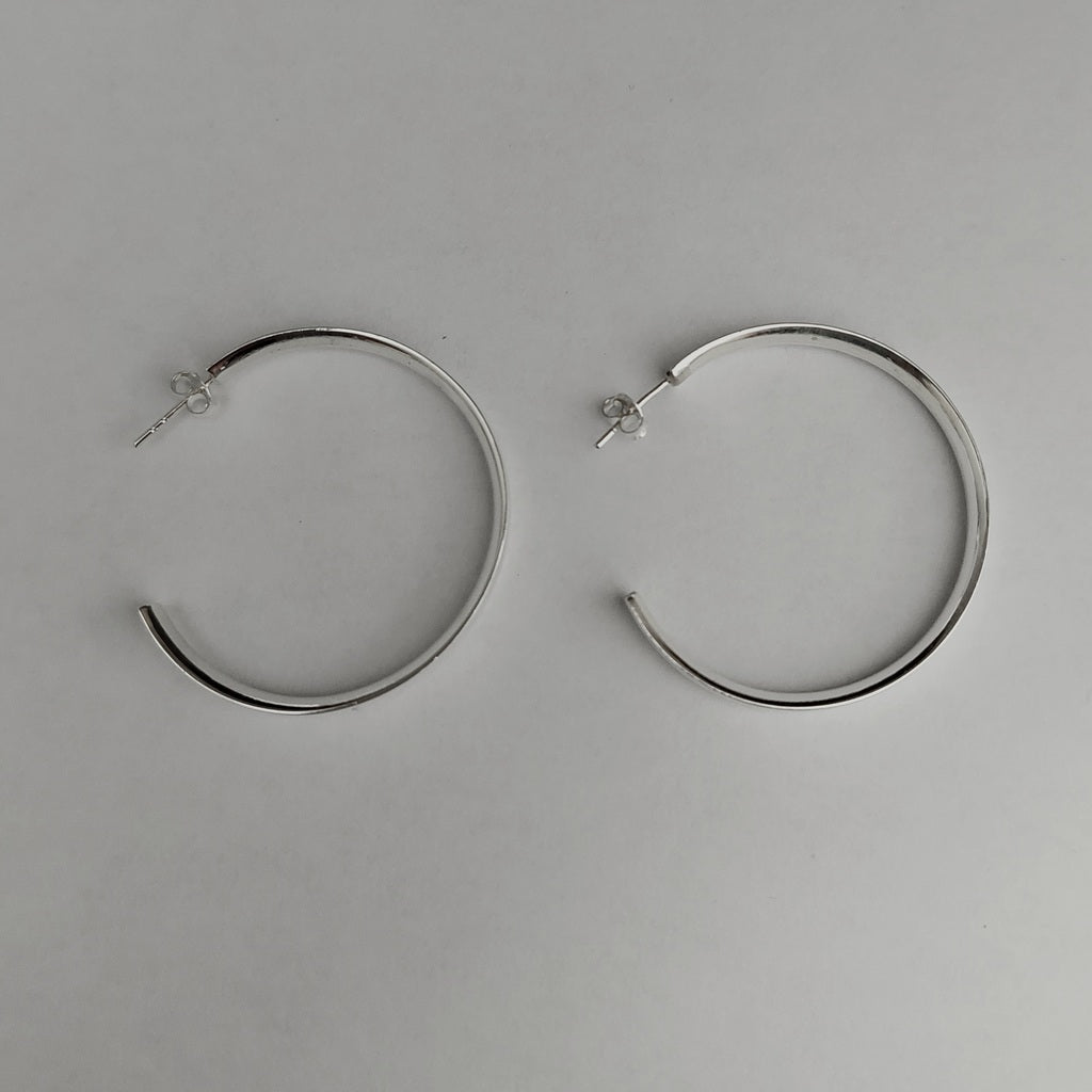 Earring Aro Flat Thin 5 X 40mm