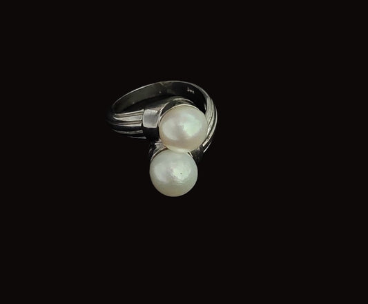 Ring Pearl Twins 8-9mm Fixed 24