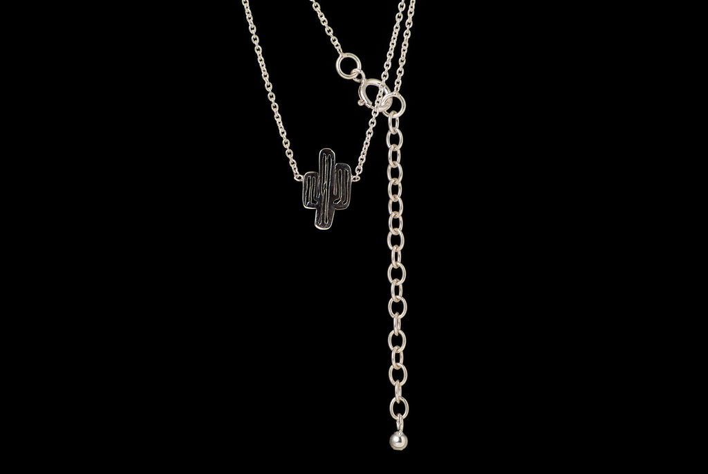 Necklace Cactus with Chain - Bambu Silver Jewellry