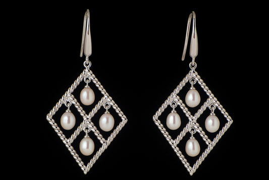 Earring Pearl Katy 19 4 In 1 3.5 X 2.5cm