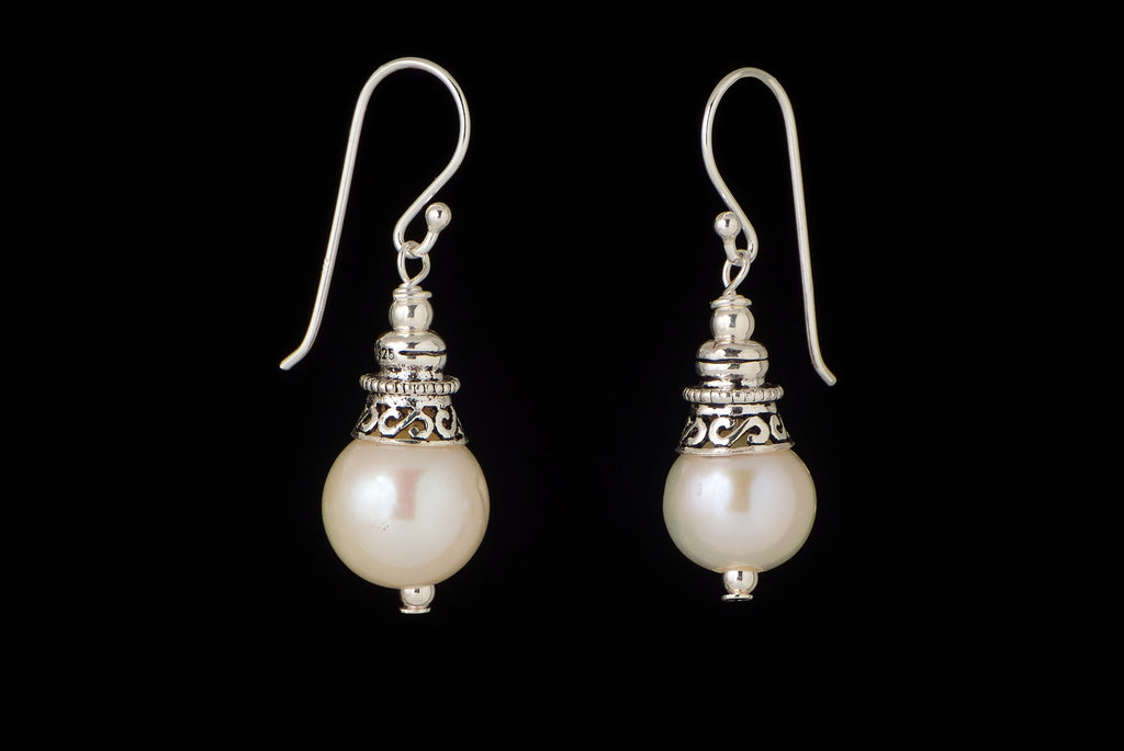 Earring Pearl Décor 9-10mm