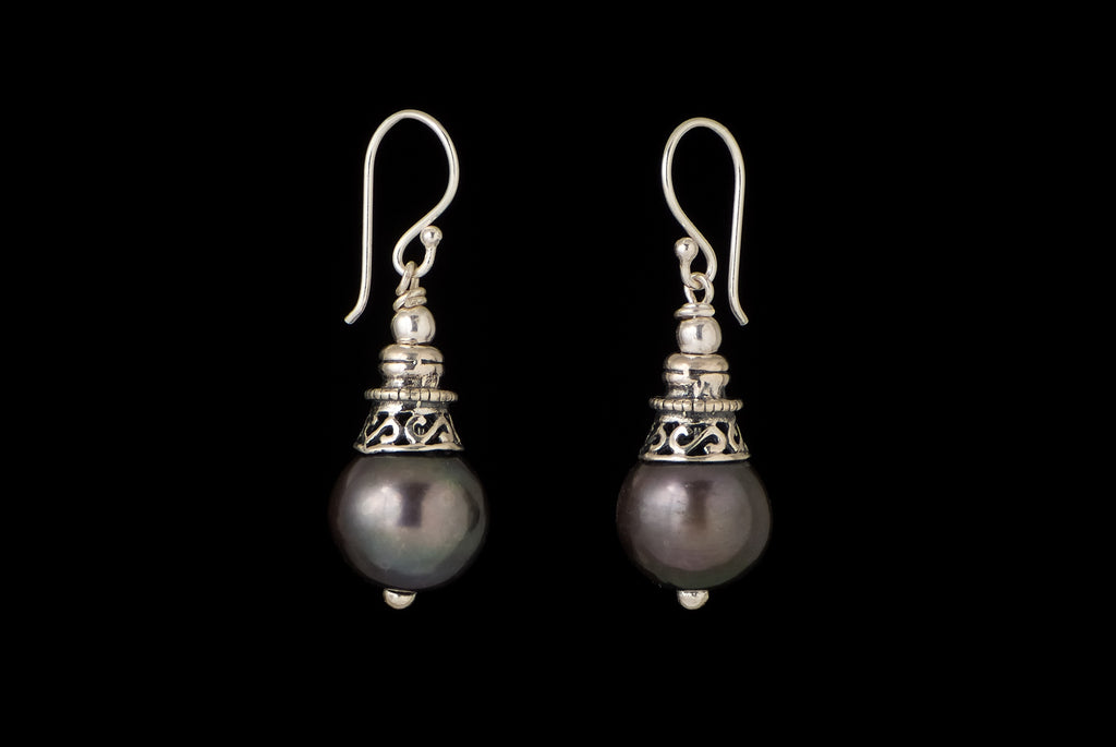 Earring Pearl Décor 9-10mm