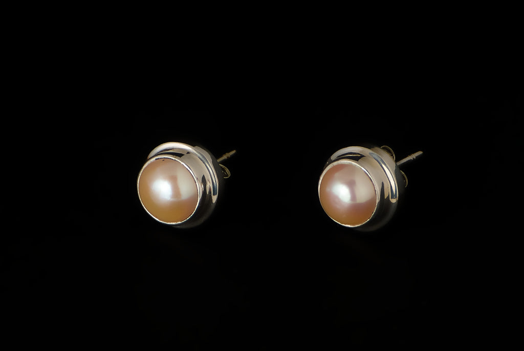 Earring Pearl Stud Double Basel