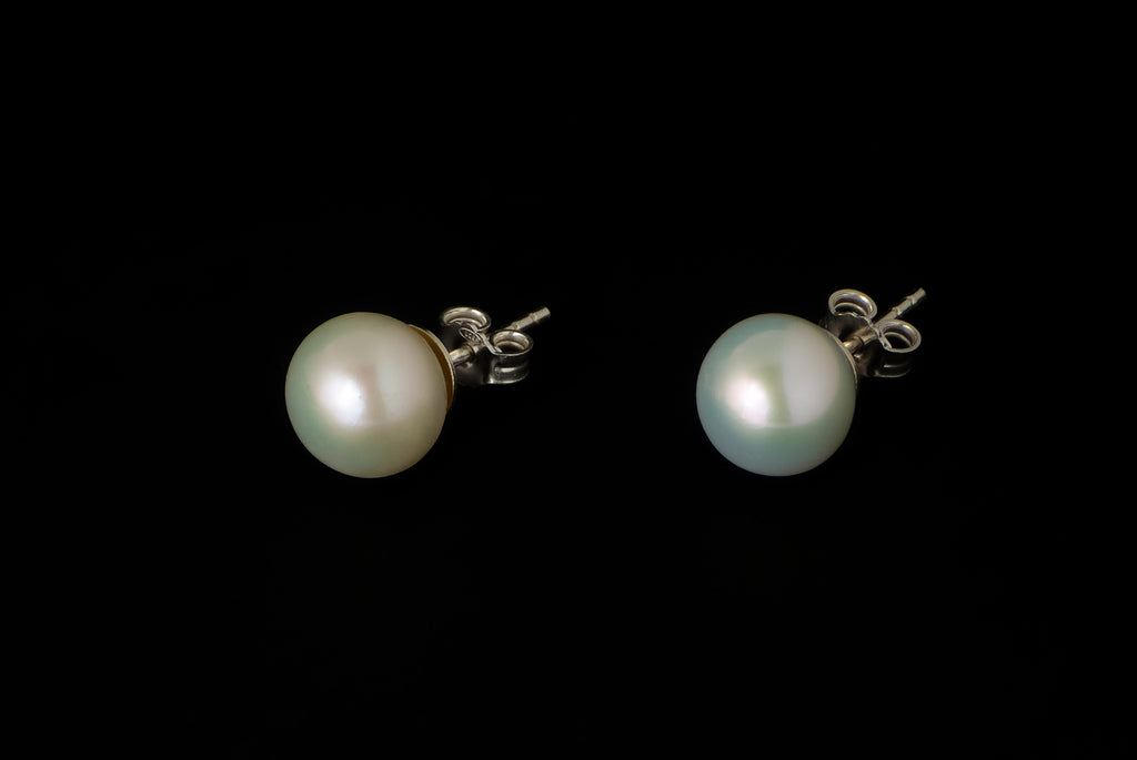 Earring Pearl Stud Basic Round