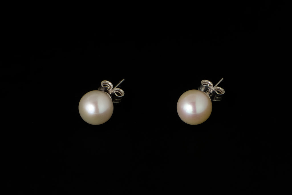 Earring Pearl Stud Basic Round