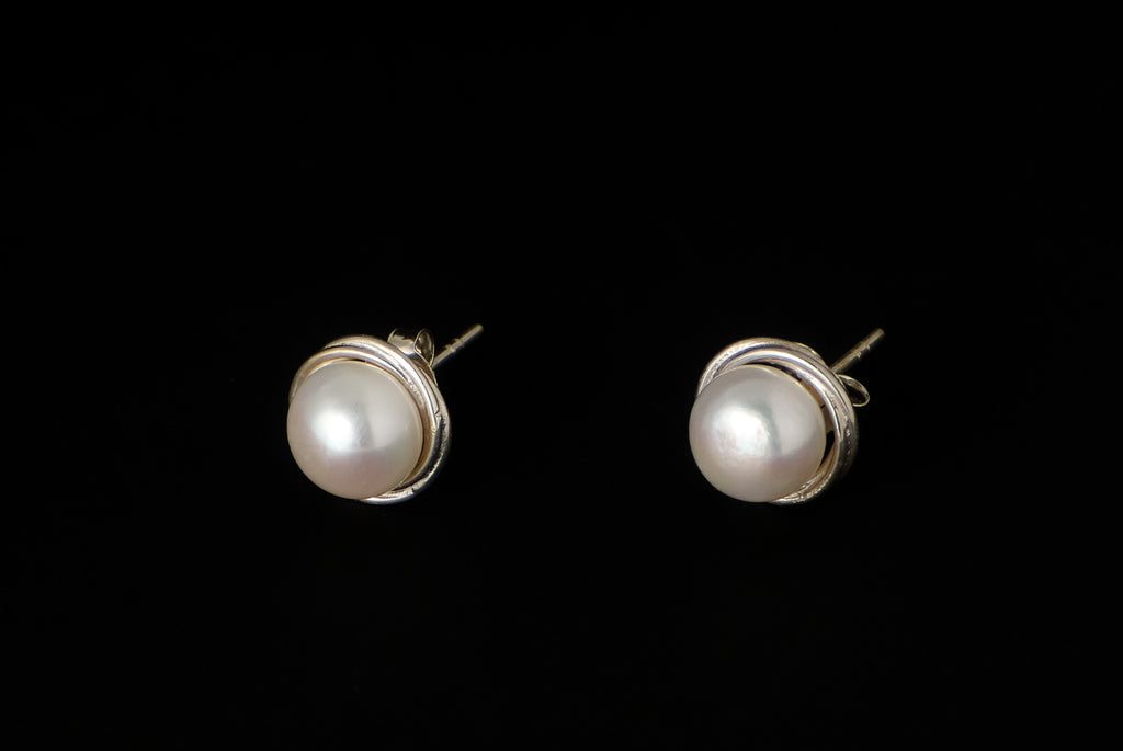 Earring Pearl Stud Basic All Kawatan 9-10mm