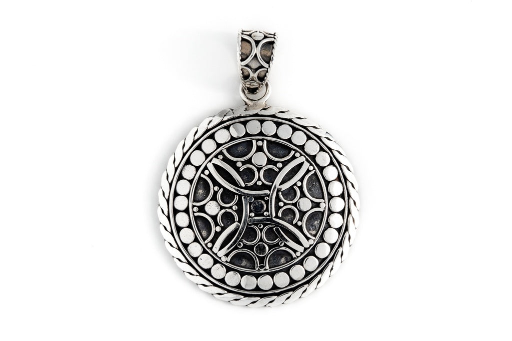 Pendant Roda Arma 3cm - Bambu Silver Jewellry