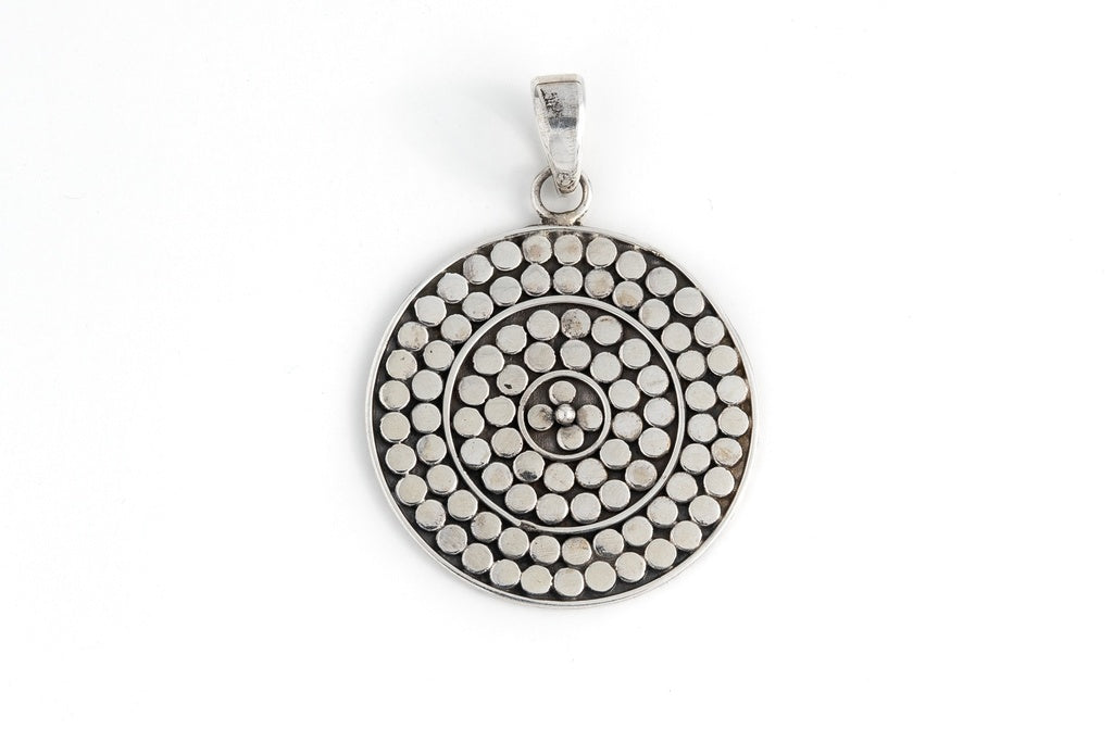 Pendant Arma Round 2.7cm - Bambu Silver Jewellry