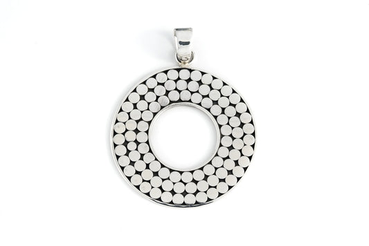 Pendant Arma Donut 3-3.5cm - Bambu Silver Jewellry