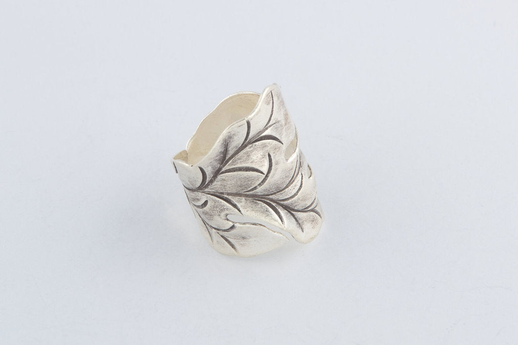 Ring Hills Leaf Set Free Size - Bambu Silver Jewellry