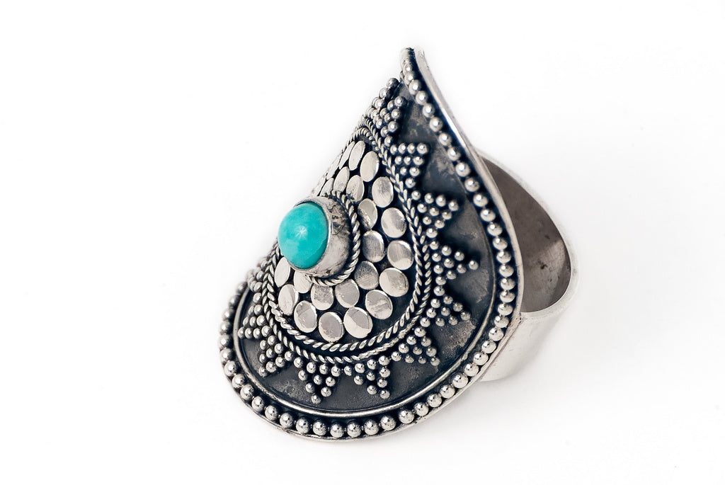 Ring Sombrero Stone Small 3 X 2cm