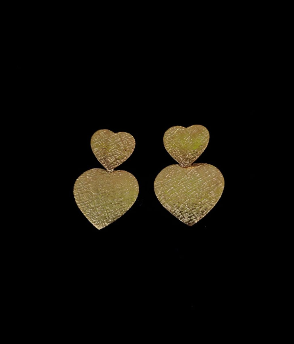 Earring Hearts 2 In 1 Matt 23