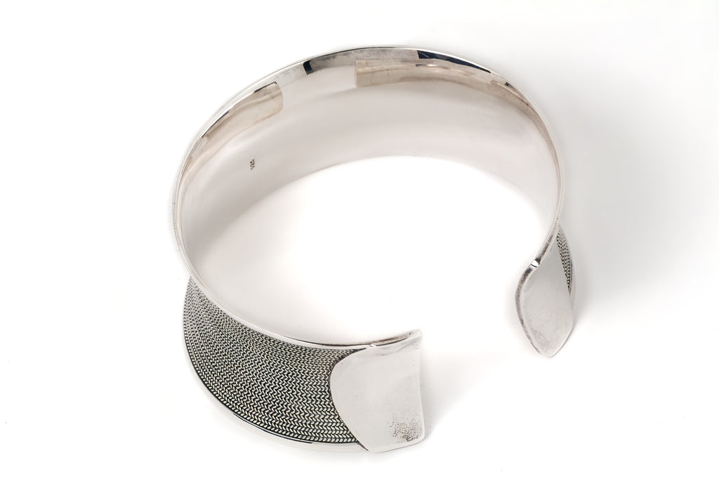 Cuff Tali Air - Bambu Silver Jewellry