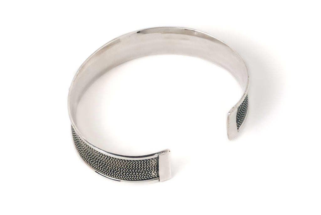 Cuff Tali Air - Bambu Silver Jewellry