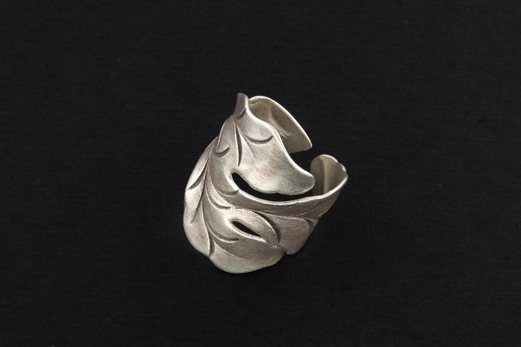 Ring Hills Leaf Set Free Size - Bambu Silver Jewellry