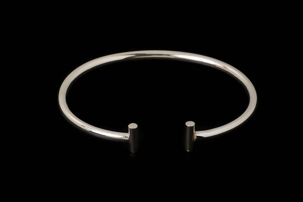 Cuff Semi Round 3-4mm - Bambu Silver Jewellry