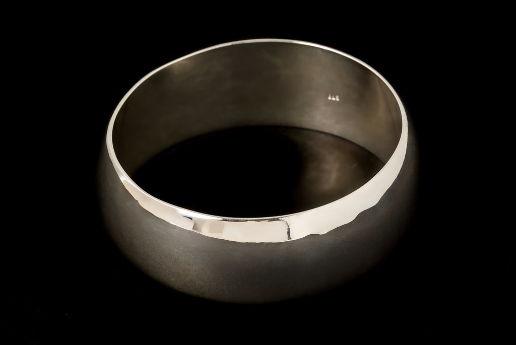 Bangle Plain Cembung - Bambu Silver Jewellry