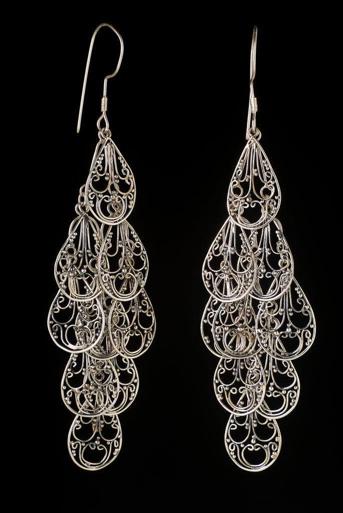 Earring Bun Rumbai - Bambu Silver Jewellry