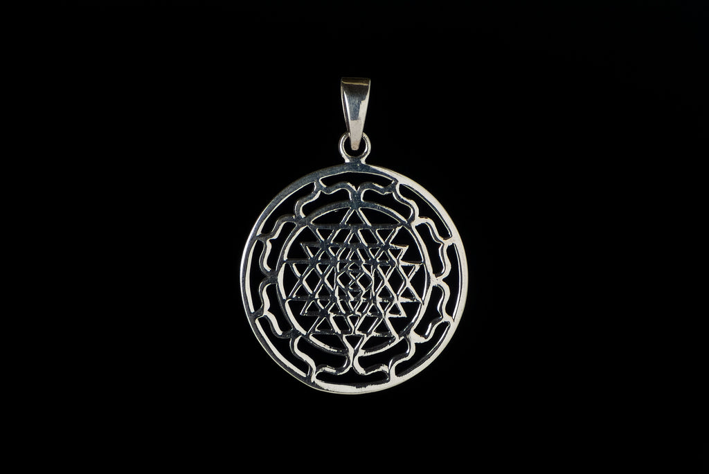 Pendant Mandala Thin 3.2cm - Bambu Silver Jewellry