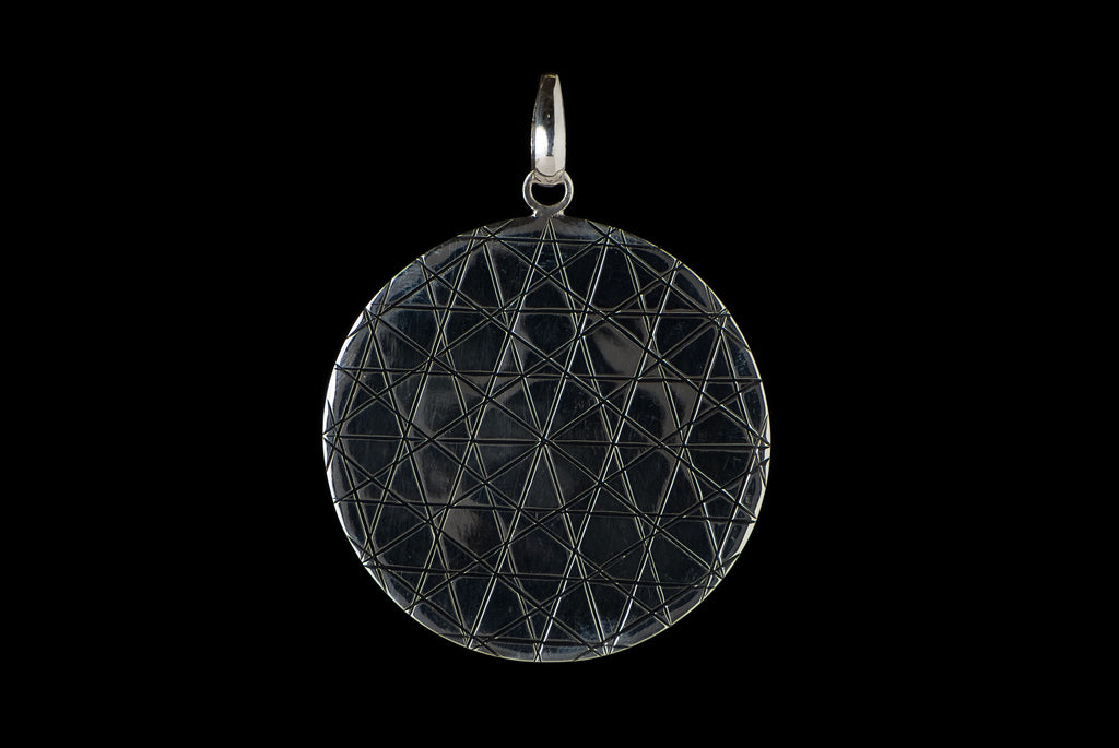 Pendant Geometry 4cm - Bambu Silver Jewellry