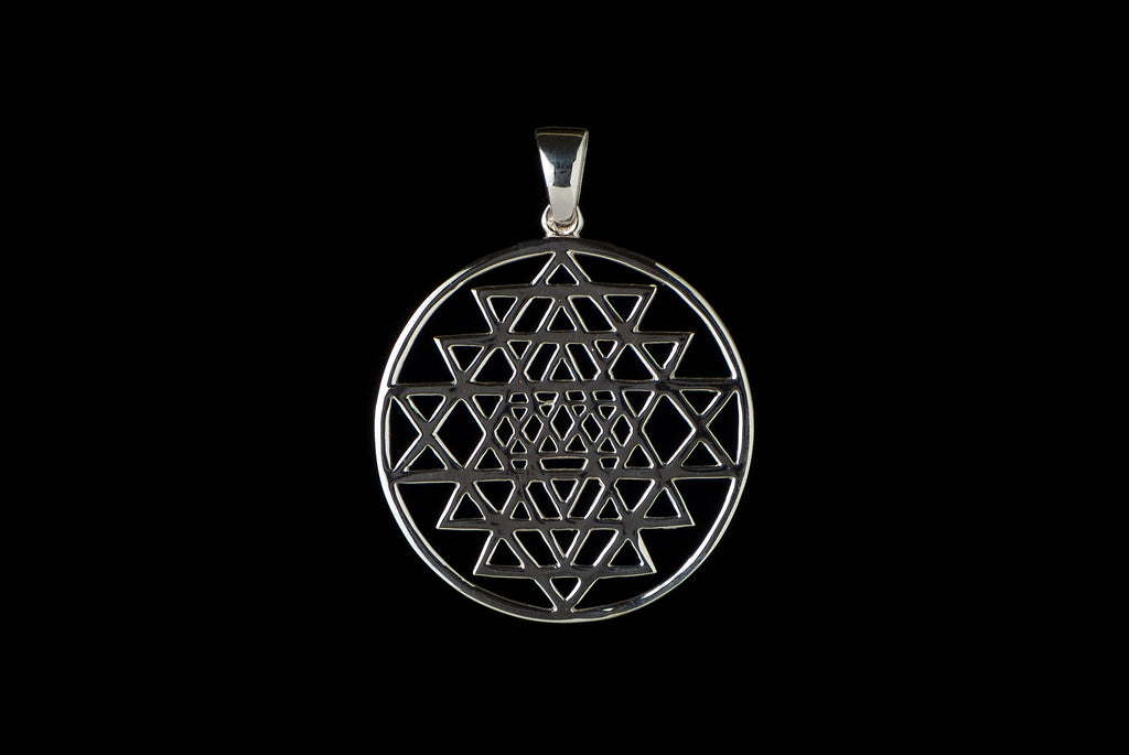 Pendant Geometry 3cm - Bambu Silver Jewellry