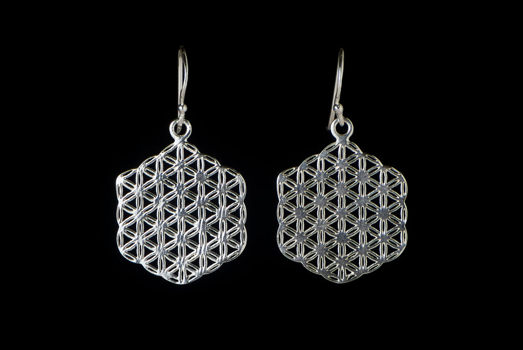 Earring Flower Of Life Star 2cm