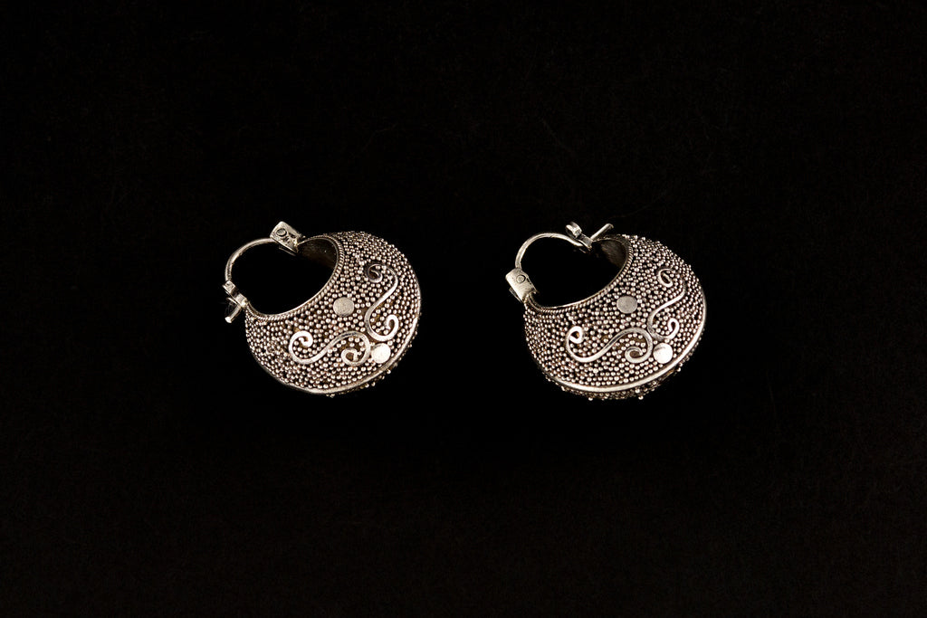 Earring Balinesse  Jawan Arma 1.8cm - Bambu Silver Jewellry