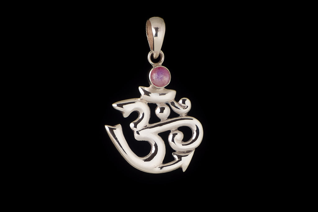 Pendant Om India With Stone 3cm