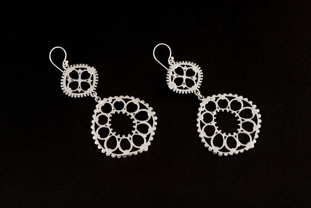 Earring Cintya Double - Bambu Silver Jewellry