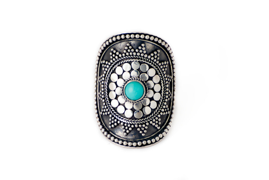 Ring Sombrero Stone Small 3 X 2cm