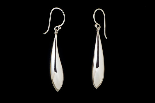 Earring Plain Half Drop 12 x 30mm