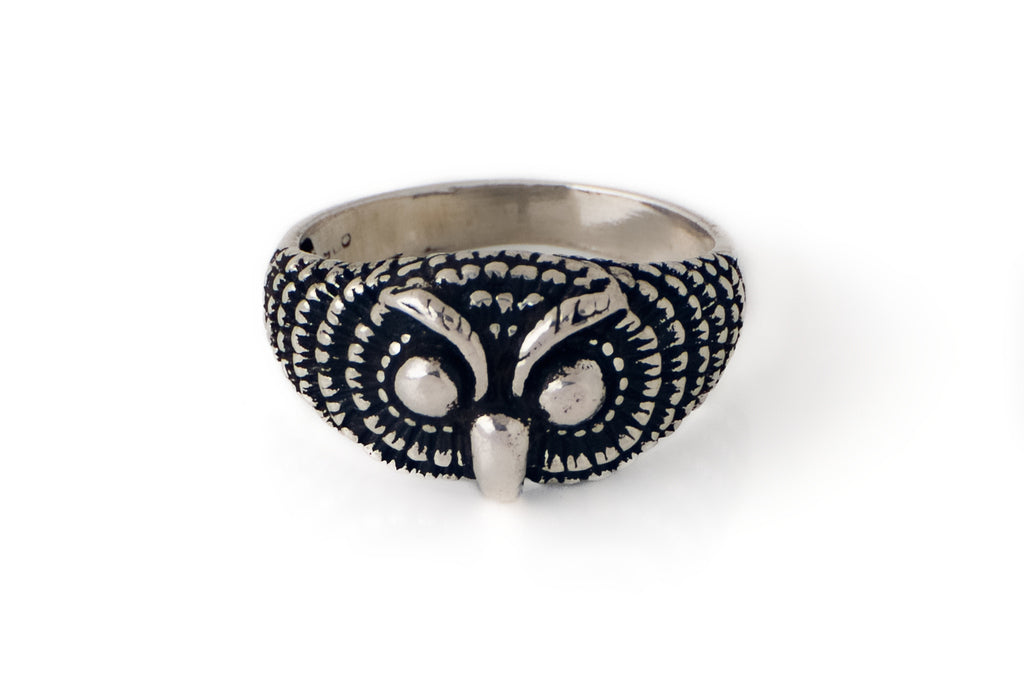 Ring Owl Oxid Medium 1.1cm