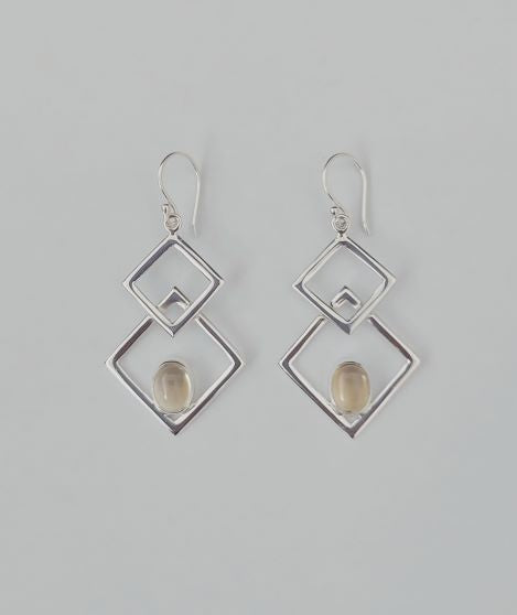 Earring Stone Triangle